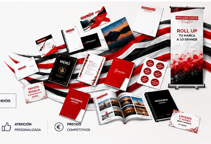 Productos de impresión de Papelería García
